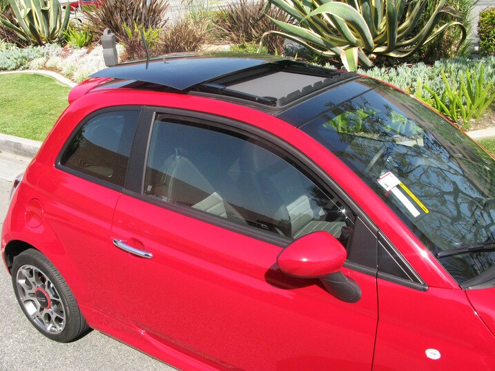 Roof Screen Is Good for Something 2012 FIAT 500 LongTerm Road Test